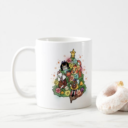 Mug Bouton BCN Holiday (Avec donut)