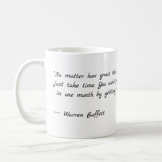 Mug Bouton Buffet Warren classique sur Talent (Gauche)