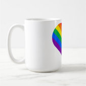 Mug Bouton Coeur Arc-en-ciel Pride (Gauche)