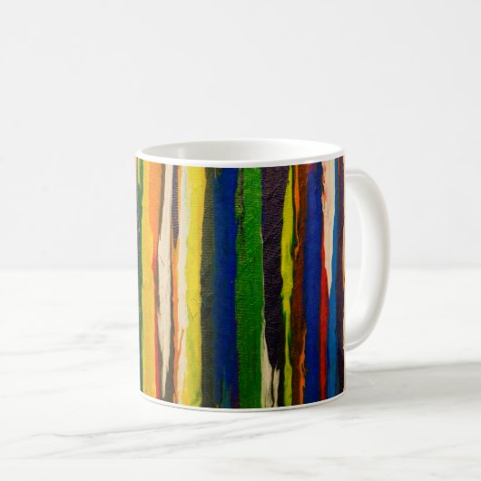 Mug Bouton d'art abstrait (Devant droit)