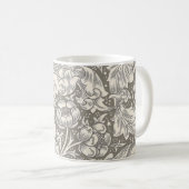 Mug Bouton de bachelier en damas antique de William Mo (Devant droit)