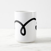Mug Bouton de badminton personnalisé avec texte person (Centre)