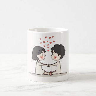 Mug Bouton de caractère mignon