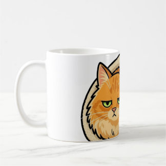 Mug Bouton de chat orange esthétique mignon Ne pas dér