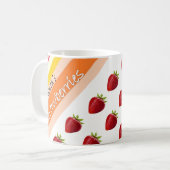 Mug Bouton de fraise (Devant gauche)
