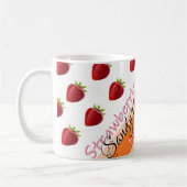 Mug Bouton de fraise (Gauche)