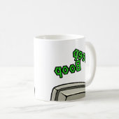 Mug Bouton de l'observateur silencieux (Devant droit)