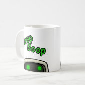 Mug Bouton de l'observateur silencieux (Devant gauche)