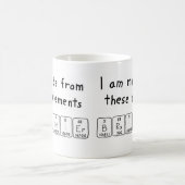 Mug Bouton de nom de table périodique Brainier (Centre)