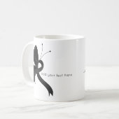 Mug Bouton de ruban Black Awareness (Devant gauche)