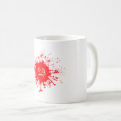 Mug Bouton d'encre rouge (Devant droit)