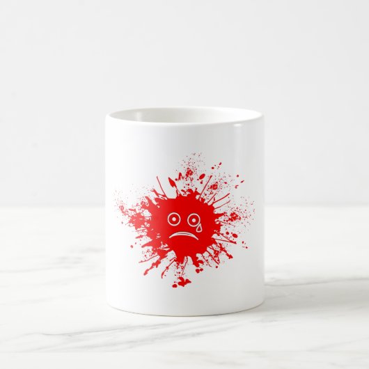 Mug Bouton d'encre rouge (Centre)
