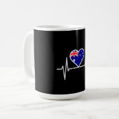 Mug Bouton du drapeau australien (Devant gauche)