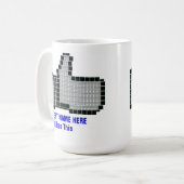 Mug Bouton Facebook Like (Devant gauche)