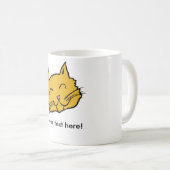 Mug Bouton heureux de chat (Devant droit)