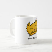Mug Bouton heureux de chat (Devant gauche)