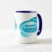 Mug Bouton Ingénieur électrique (Devant droit)