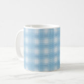 Mug Bouton motif bleu ciel simple (Devant gauche)