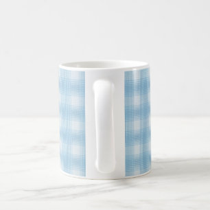 Mug Bouton motif bleu ciel simple