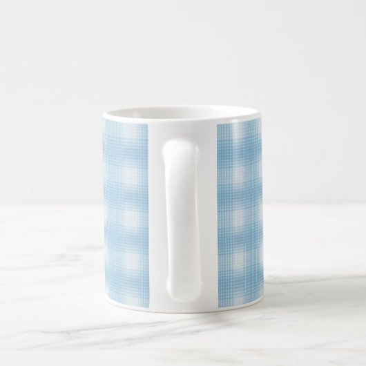 Mug Bouton motif bleu ciel simple (Poignée)