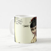 Mug Bouton rond Gothique Steampunk Lolita Art Pin (Devant gauche)