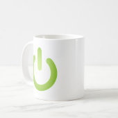 Mug Bouton simple de puissance (Devant gauche)