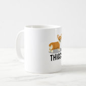Mug Bouton Thicc Corgi (Devant gauche)