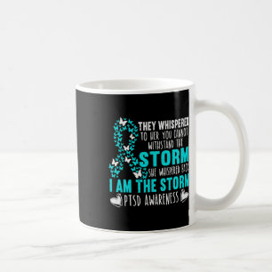 Mug Bouton turquoise Ruban Le Storm Warrier Ptsd Aware