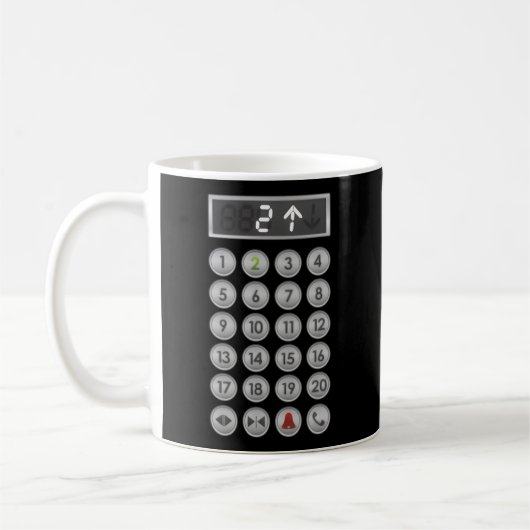 Mug Boutons ascenseur (Gauche)