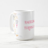 Mug Boutons d'anniversaire à thème nautique avec chato (Devant gauche)