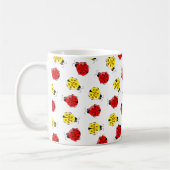 Mug Boutons De Cartoon Mignons En Rouge Et Jaune (Gauche)