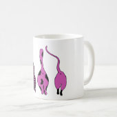 Mug Boutons de chat violet (Devant droit)