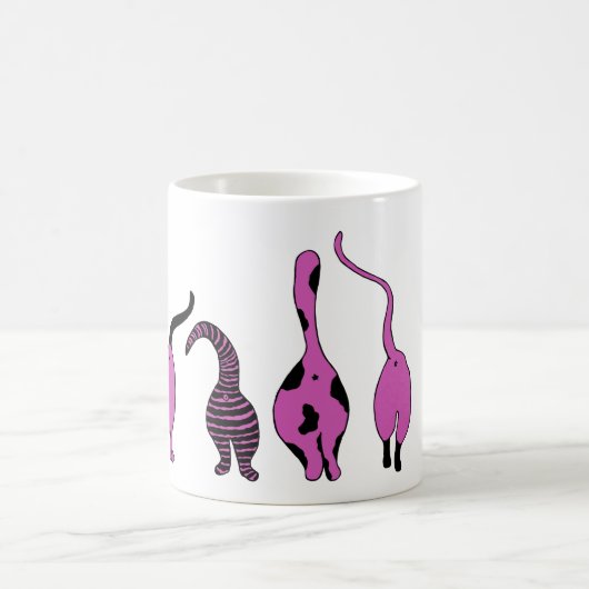 Mug Boutons de chat violet (Centre)