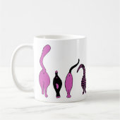 Mug Boutons de chat violet (Gauche)