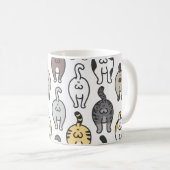 Mug Boutons de chats amusants (Devant droit)
