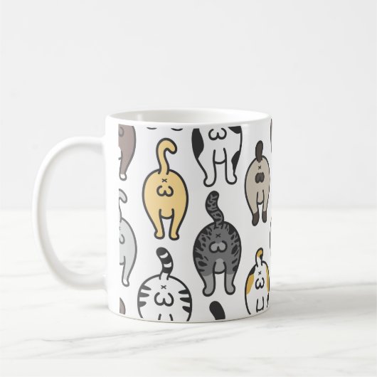 Mug Boutons de chats amusants (Gauche)