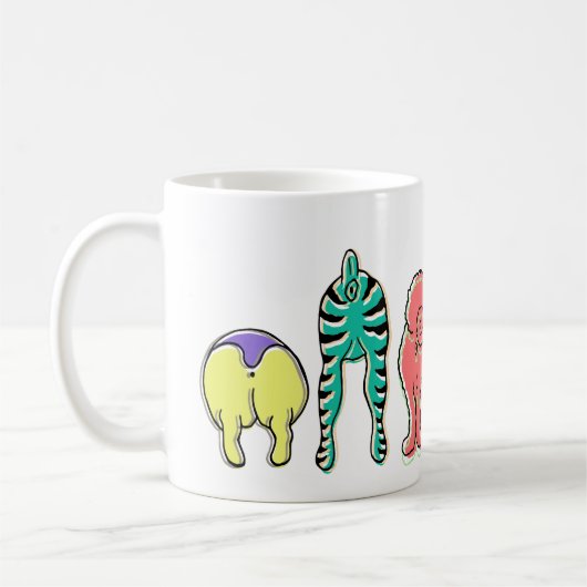 Mug Boutons de chien colorés (Gauche)