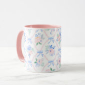 Mug Boutons de fleurs d'aquarelle fleurie fleurie Prep (Devant gauche)