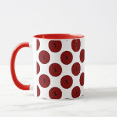 Mug Boutons importants (rouge) (Gauche)