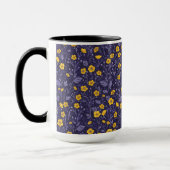 Mug Boutons jaunes et violets (Gauche)