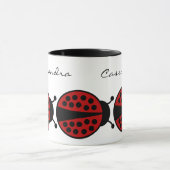 Mug Boutons mignons avec votre nom (Centre)