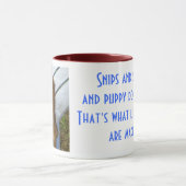 Mug Bouts et escargots et queues de chiot masculines (Centre)