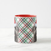 Mug Bouvier Amoureux des chiens Vacances Plaid Noël (Centre)