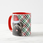 Mug Bouvier Amoureux des chiens Vacances Plaid Noël (Devant gauche)