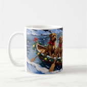 Mug Bouvier des Flandres Christmas Boat Holiday (Gauche)