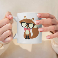 Bow Cravate et lunettes Hipster Renard Brown