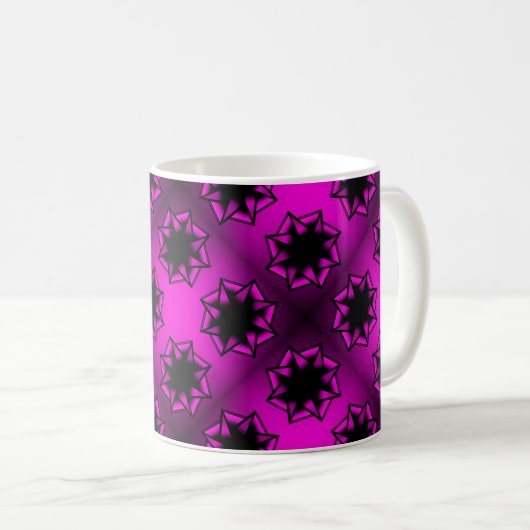 Mug Bow étoile rose chaud (Devant droit)