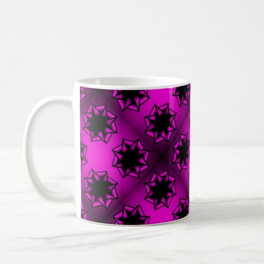 Mug Bow étoile rose chaud (Gauche)