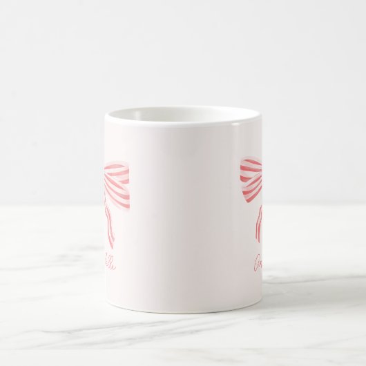 Mug Bow rose et prénom (Centre)