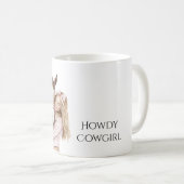 Mug Bow rose Western Farm Cowgirl Horse (Devant droit)